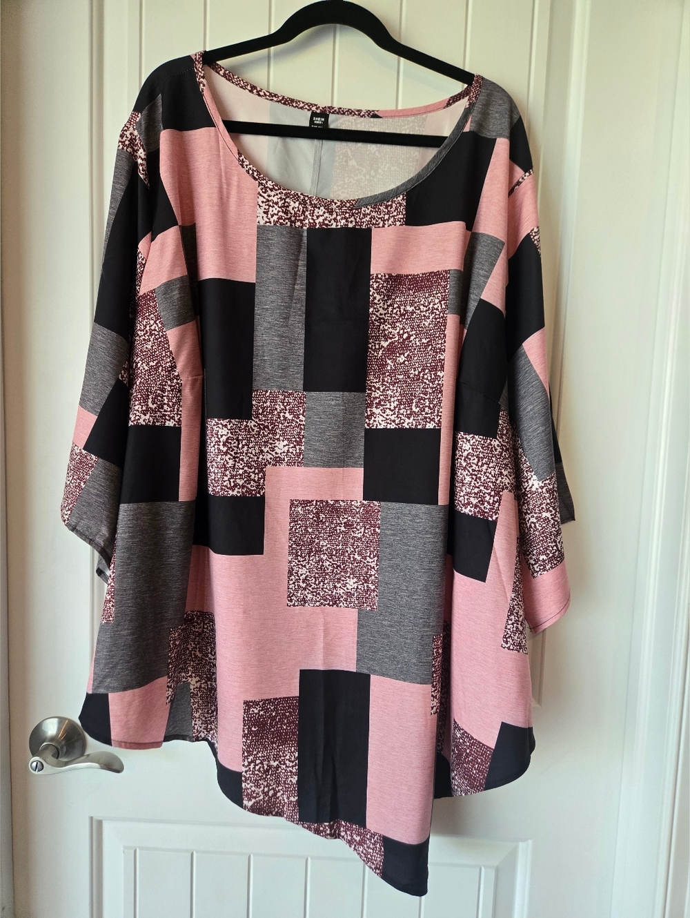 Plus Pink, Black, And Grey Tunic